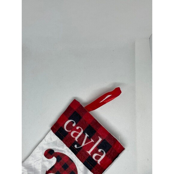 Personalized “Cayla” Printed Christmas Stocking - Picture 3 of 3